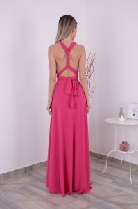 Rochie domnisoare de onoare Versatila Fuxia - Img 4
