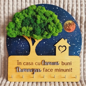 Suport de chei cu Licheni