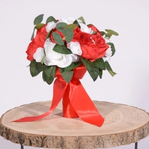 Buchet Bujori - Trandafiri - Rosu