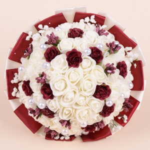 Buchet Trandafiri - Bordo - Img 2