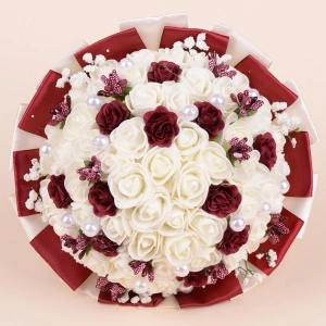 Buchet Trandafiri - Bordo - Img 2