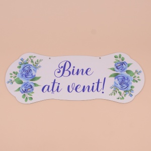 Placuta Mare "Bine ati venit" - Albastru