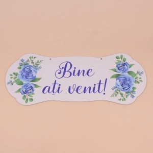 Placuta Mare "Bine ati venit" - Albastru
