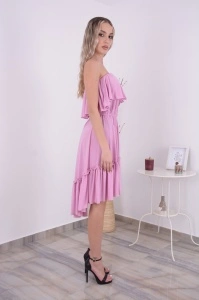 Rochie domnisoare de onoare Bella - Pinky - Img 4
