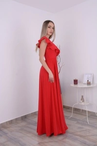 Rochie domnisoare de onoare Gloria - Rosie - Img 3