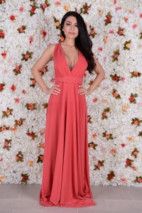 Rochie domnisoare de onoare Versatila Corai Intens - Img 2