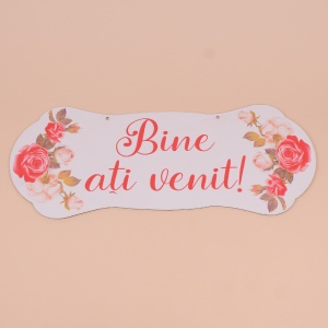 Placuta Mare "Bine ati venit" - Rosu