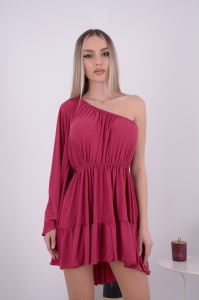 Rochie domnisoare de onoare Amber Magenta - Img 1