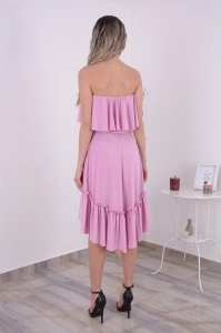Rochie domnisoare de onoare Bella - Pinky - Img 5