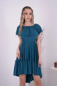 Rochie domnisoare de onoare Bella - Turcoaz Intens