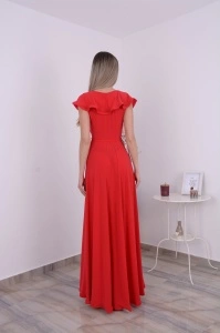 Rochie domnisoare de onoare Gloria - Rosie - Img 4