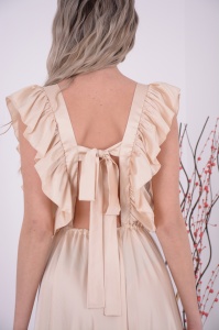 Rochie domnisoare de onoare Katarina - Crem - Img 5