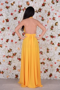 Rochie domnisoare de onoare Versatila Galben - Img 3
