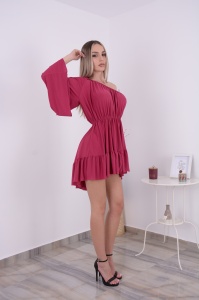 Rochie domnisoare de onoare Amber Magenta - Img 2
