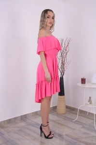 Rochie domnisoare de onoare Bella - Fuxia - Img 5