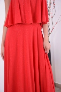 Rochie domnisoare de onoare Eliza Glamour – Rosu - Img 4
