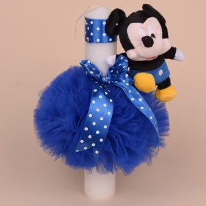 Lumanare Botez Albastra "Mickey Mouse" - Img 1