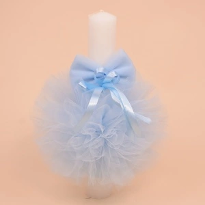 Lumanare Botez Tulle Blue