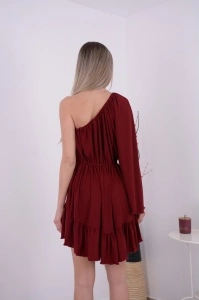 Rochie domnisoare de onoare Amber Bordo - Img 4