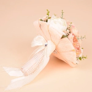 Buchet Bujori - Piersica - Img 2