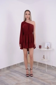 Rochie domnisoare de onoare Amber Bordo - Img 5