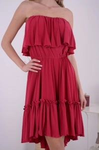 Rochie domnisoare de onoare Bella - Cranberry - Img 3