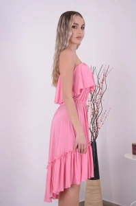 Rochie domnisoare de onoare Bella - Roz Bombon - Img 3