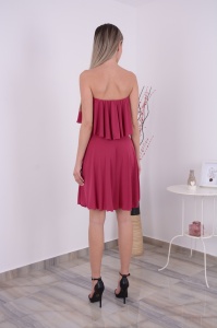 Rochie scurta domnisoare de onoare Eliza Magenta - Img 4