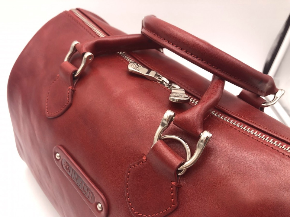 Grande Borsa Bauletto Donna In Pelle Sintetica Rossa – Hobo A Mano, Spalla O Tracolla, 39x17x29 Cm