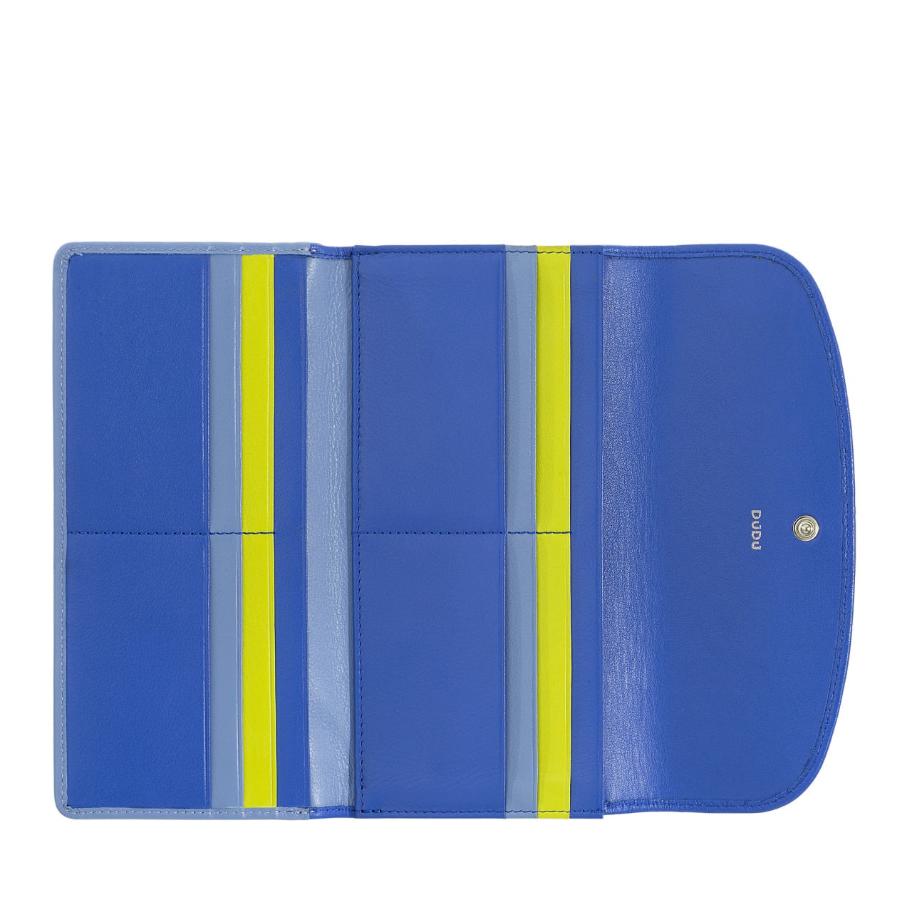 Portafoglio Donna DUDU In Pelle Vera - RFID, Multi Scomparti, Colore Fiordaliso - Foto 10