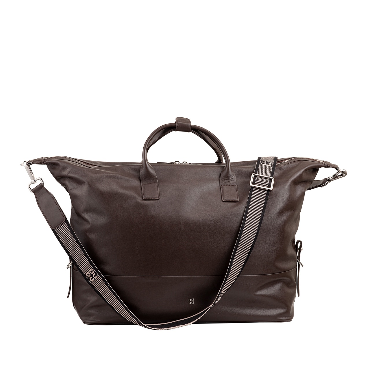 DUDU Borsone da Viaggio Uomo Donna in Pelle, Borsa per Weekend con