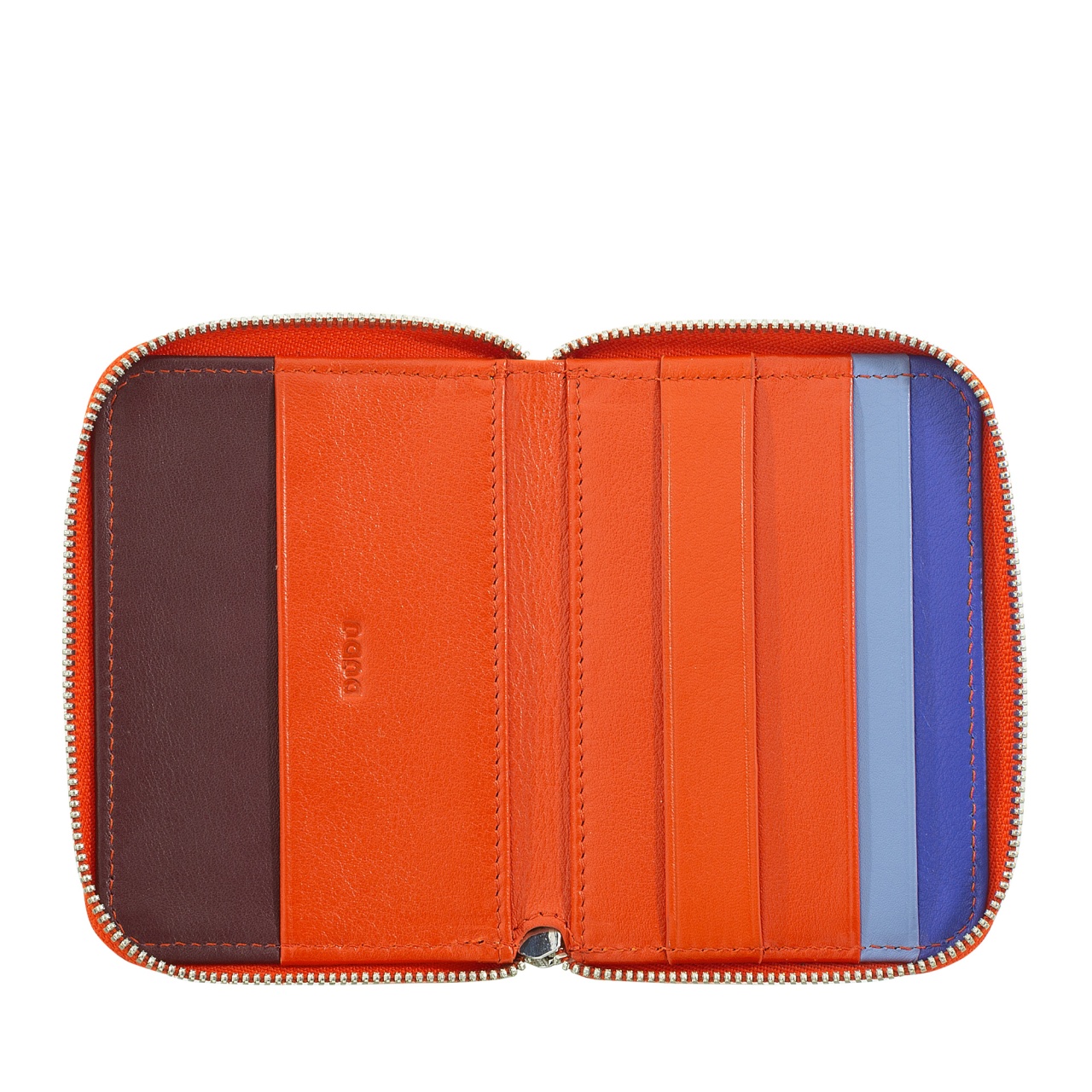 GURU SHOP Portafoglio Unisex In Cotone 'Ethno' - Pratico E Colorato, Misura 8x12 Cm, Colore Arancione