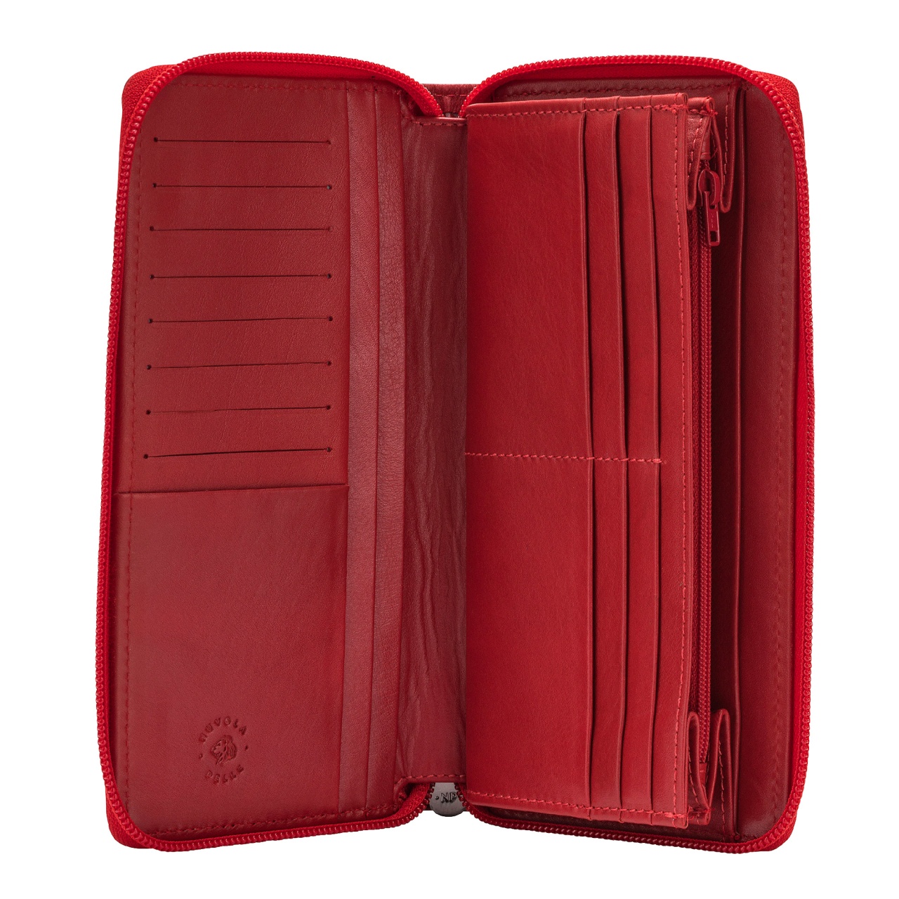 Portafoglio Donna In Pelle Con Chiusura A Pulsante - 15+ Tasche Carte, 2 Scomparti Banconote, RFID - Foto 10