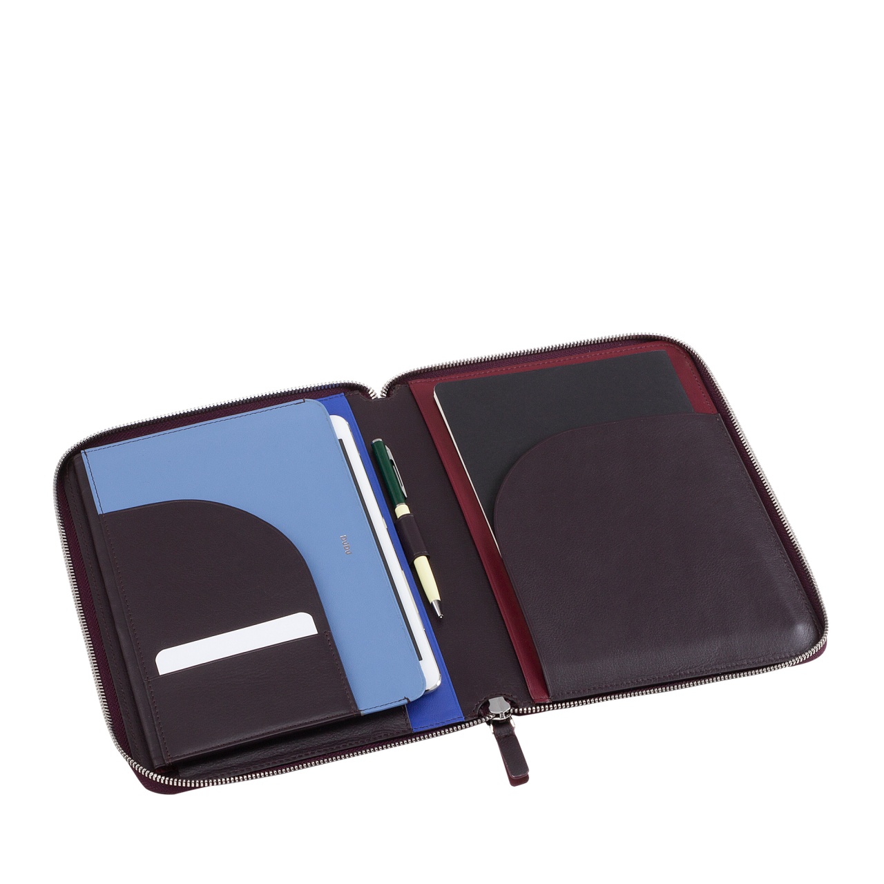 Cartella Pelle Borsa Uomo Donna Porta Noteebook Ipad Tablet Testa Moro
