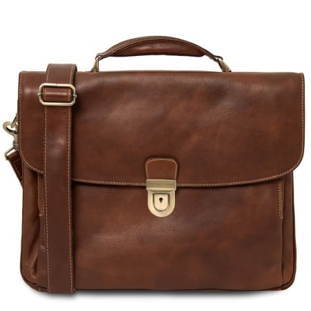 Alessandria - Borsa Porta computer TL SMART multiscomparto in pelle