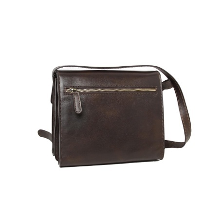 Borsa a tracolla in pelle di vitello-Testa moro - Img 6