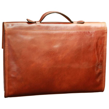 Borsa da ufficio in pelle. Marrone - Img 3