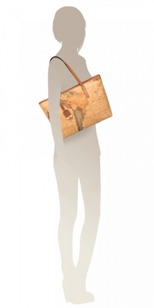 BORSA DONNA SHOPPING GRANDE A SPALLA ALVIERO MARTINI PRIMA CLASSE - Img 4