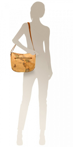 BORSA DONNA TRACOLLA A MEZZALUNA MEDIA ALVIERO MARTINI PRIMA CLASSE - Img 4