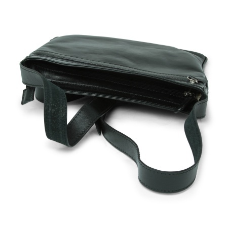 Borsa in pelle a tracolla - nero - Img 3