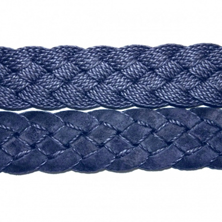 CINTURA UOMO 3,5 CM EXTRA LARGE INTRECCIATA IN CAMOSCIO ORIONE BELTS ARTIGIANALE MADE IN ITALY - Img 3