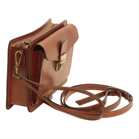 Clutch in pelle - Marrone - Img 2