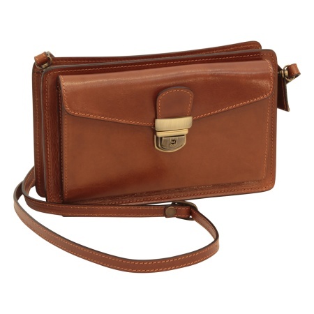 Clutch in pelle - Marrone - Img 5