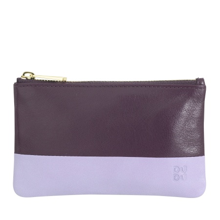 DUDU Astuccio portachiavi colorato in pelle uomo donna formato bustina con zip - Img 2