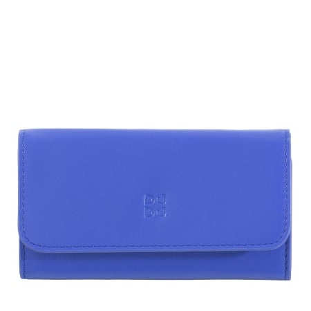 DUDU Astuccio Portachiavi in Pelle Colorato con 5 Anelli per Chiavi di Casa Auto, Design Minimal, con Bottone