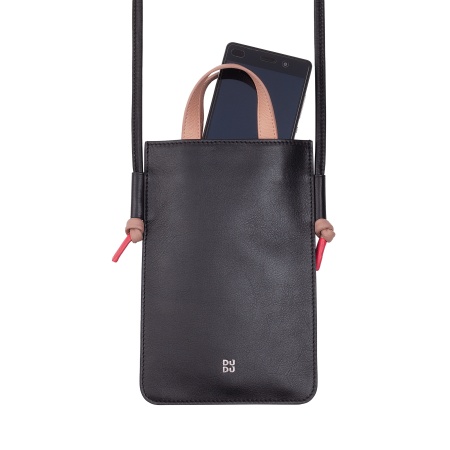 DUDU Borsa a Tracolla per Cellulare in Vera Pelle, Porta Smartphone da Collo da Spalla Elegante, Borsettina per Telefono Colorata - Img 3