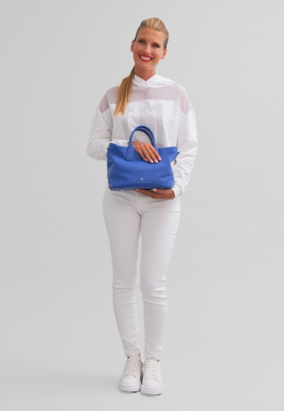 DUDU Borsa Donna a Mano in Pelle con Tracolla, Borsa Media Piccola a Spalla con Cerniera e Tracolla Staccabile, Borsetta Elegante Colorata - Img 6