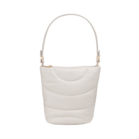 DUDU Borsa Donna a Spalla e Tracolla Trapuntata Imbottita in Pelle Nappa, Borsa Grande con Cerniera e Doppia Tracolla, Design Elegante