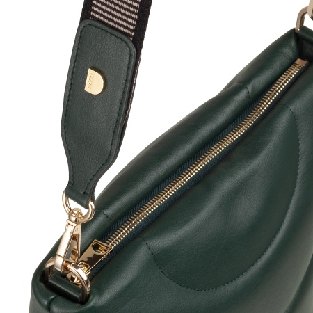 DUDU Borsa Donna a Spalla e Tracolla Trapuntata Imbottita in Pelle Nappa, Borsa Grande con Cerniera e Doppia Tracolla, Design Elegante - Img 5