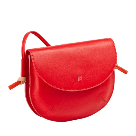 DUDU Borsa Donna a Tracolla con Patta in Vera Pelle, Piccola Borsetta a Spalla con Pattina a Bottone Magnetico, Borsa - Img 3